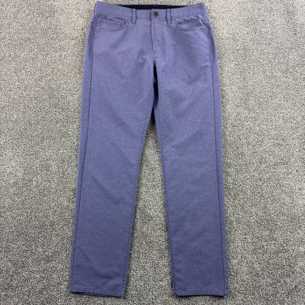 Bonobos Golf Pants Mens 32x32 Purple Performance 5-Pocket Stretch Athletic